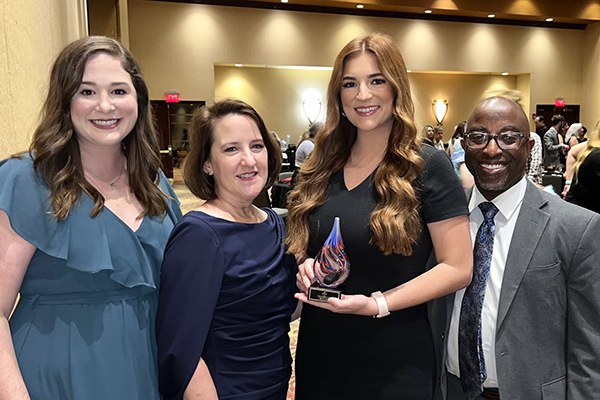 Duncan is awarded the 2022 Rising Star Award from the Southeast Tourism Society